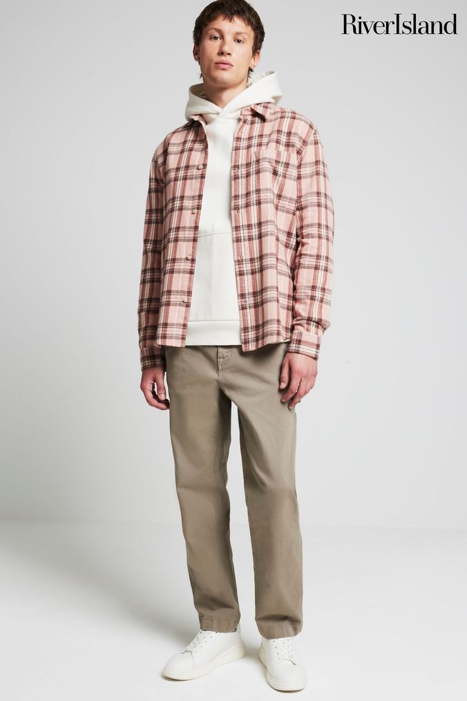 Buy River Island Check Tartan Coatsandjackets Online Next UK