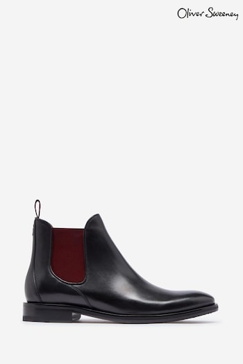 Oliver Sweeney Leather Chelsea Black Boots (AL3403) | £199