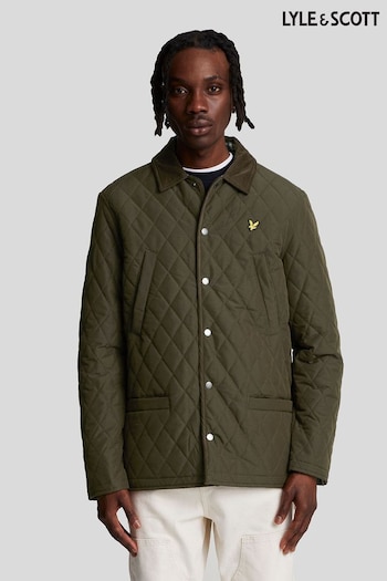 Lyle & Scott Green Quilted Jacket (AL3439) | £130