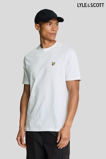 Lyle & Scott White Scattered Eagles Graphic 100% Cotton T-Shirt (AL3479) | £35