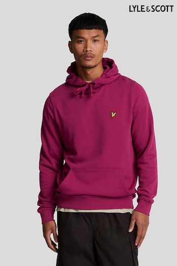 Lyle & Scott Red Pullover 100% Cotton Hoodie (AL3481) | £70