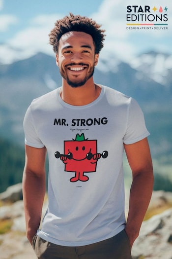 Star Editions Mr. Strong Grey 100% Cotton T-Shirt (AL3920) | £20