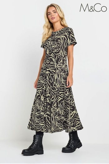 M&Co Natural Petite Abstract Maxi Dress (AL4086) | £39