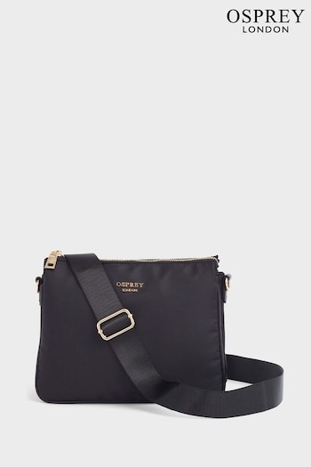 OSPREY LONDON Purple The Wanderer Nylon Crossbody Bag (AL4651) | £75