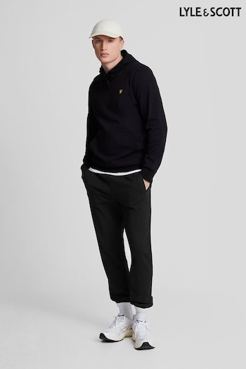 Lyle & Scott Black Interlock Cuffed Joggers (AL5145) | £75