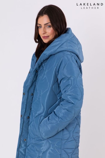 Lakeland Clothing Blue Mumba Longline Quilted Coat (AL5246) | £80