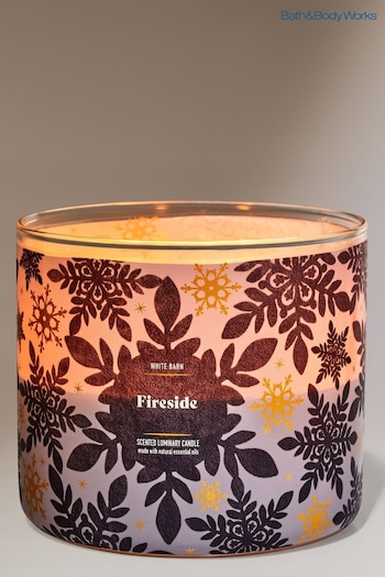 Bath & Body Works Fireside Christmas Decor 3-Wick Candle 14.5 oz / 411 g (AL5738) | £29.50