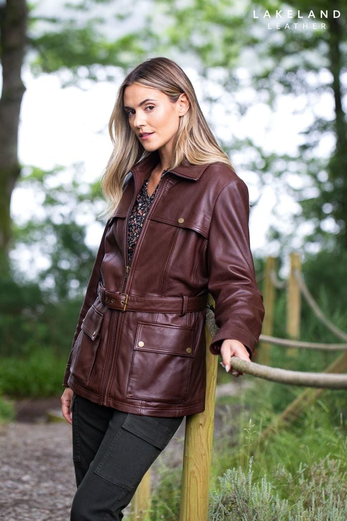 Lakeland leather women's coats sales