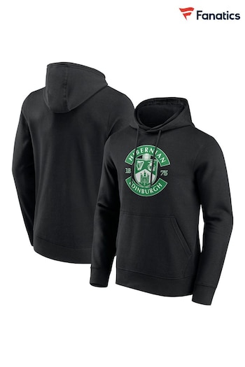 Fanatics Hibernian Essentials Primary Logo Graphic Black Hoodie (AL5959) | £45