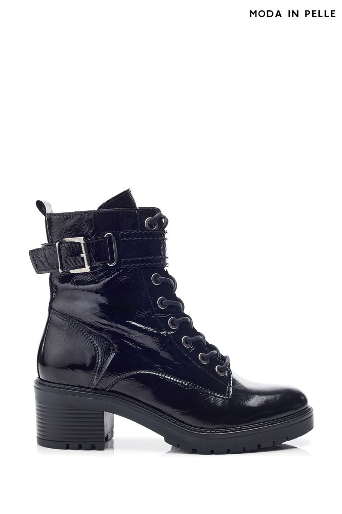 Moda in pelle biker boots clearance