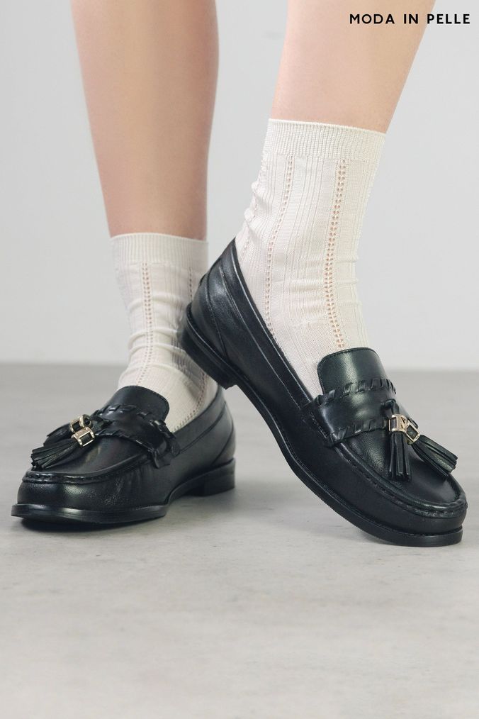 Moda in pelle yellow shoes cheap