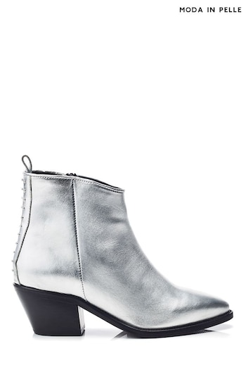 Moda in Pelle Maevie Pointed Side Zip Western Boots Stud Back Detail (AL6193) | £109