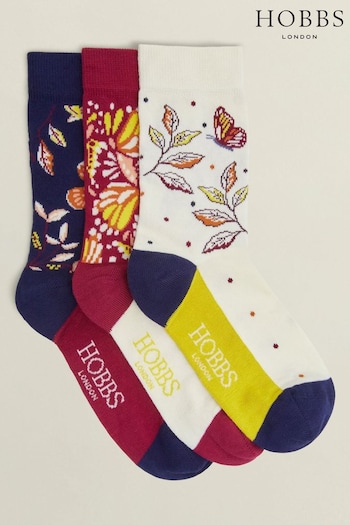 Hobbs Black Butterfly Socks Set (AL6401) | £25