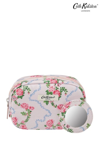 Cath Kidston Make Up Bag with Mirror Flutter Rose (AL6509) | £20