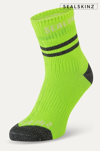 Sealskinz Yellow Mautby Waterproof Warm Weather Ankle Length Socks With Hydrostop (AL6621) | £33