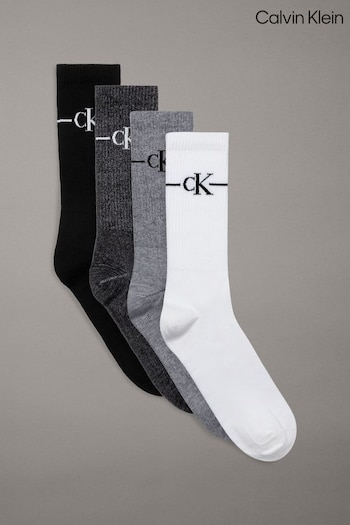 Calvin Klein Black Men Giftbox Socks 4 Pack (AL6646) | £30