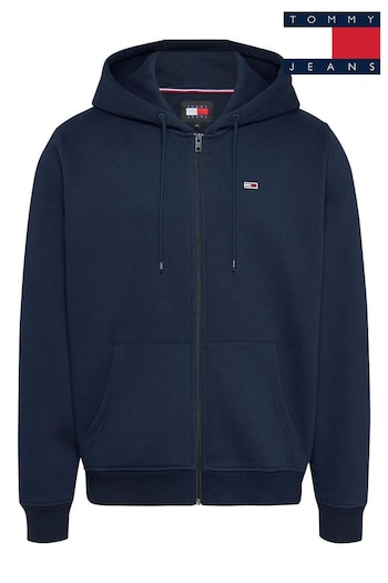 Tommy Jeans Blue Flag Zip Through Hoodies (AL7193) | £70