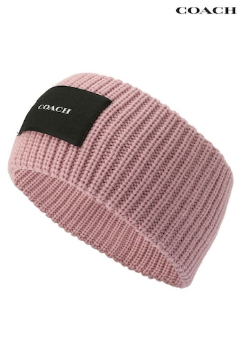 COACH Woven Patch Knit Headband (AL7270) | £55