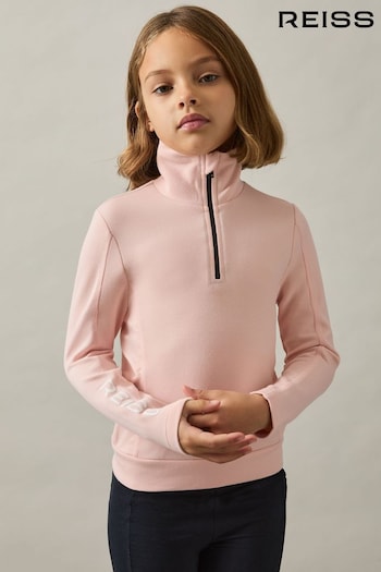 Reiss Pink Brina Funnel-Neck Base-Layer Top (AL7807) | £35