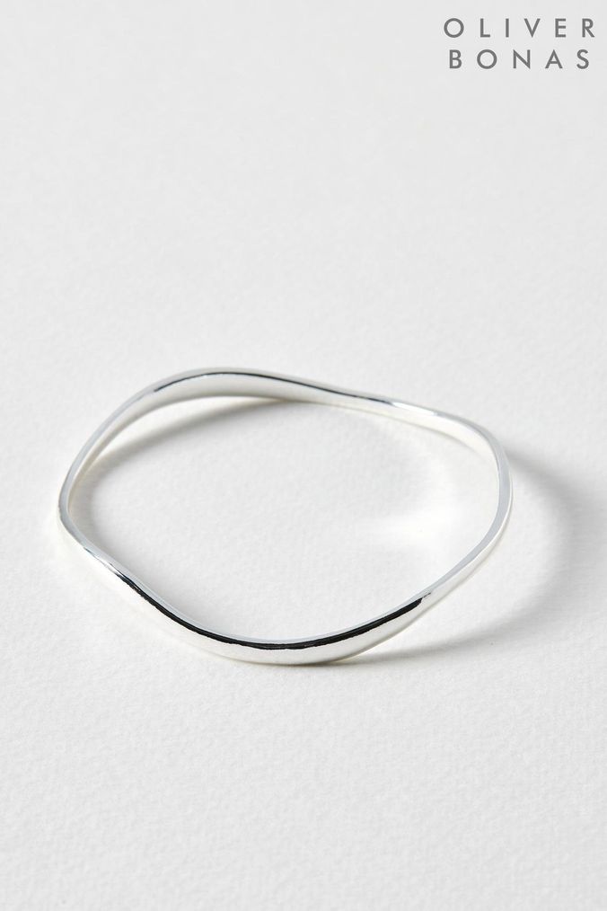 Buy Women s Oliver Bonas Bangle Silver Plated Accessories Online AspennigeriaShops