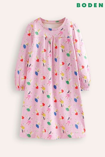 Boden Pink Fairy Printed Long Sleeved Nightie (AL8940) | £27 - £32