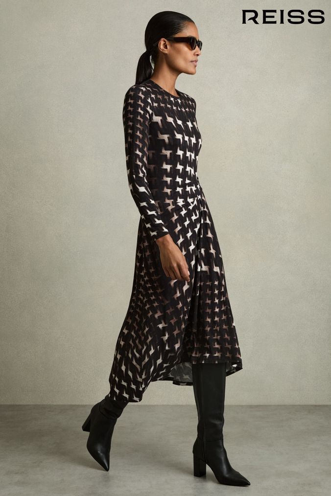 Next black and white dress hotsell