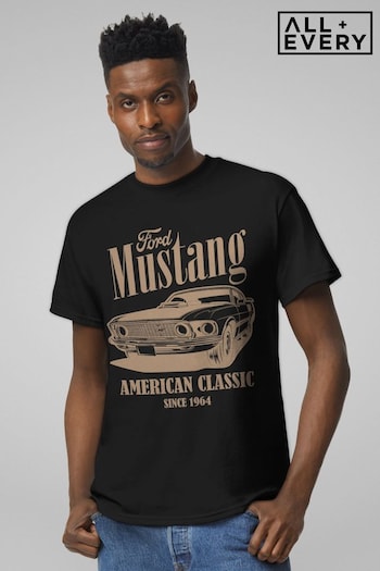 All + Every Black Ford American Classic Since 1964 Mens 100% Cotton T-Shirt (AL9316) | £25