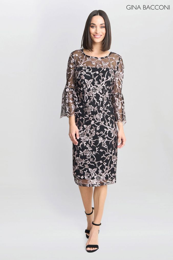 Grey shift dress for wedding shop