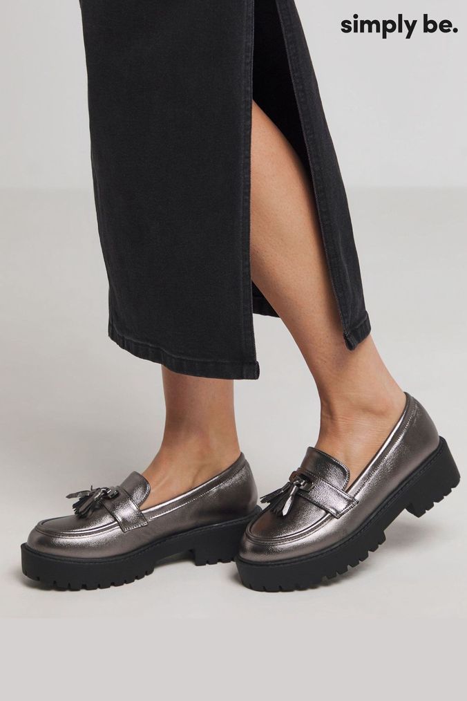 Buy Women s Silver Wide Footwear Online Next UK