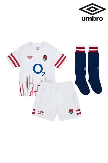 Umbro Infant England Rugby Home Replica White Kit (ALE495) | £50