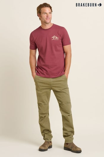 Brakeburn Red Mountains 100% Cotton T-Shirt (AM0077) | £30