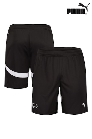 Puma Black Derby County Home Shorts 2024-25 (AM0772) | £25