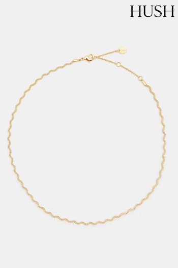 Hush Gold Tone Tilly Twist Necklace (AM0949) | £36