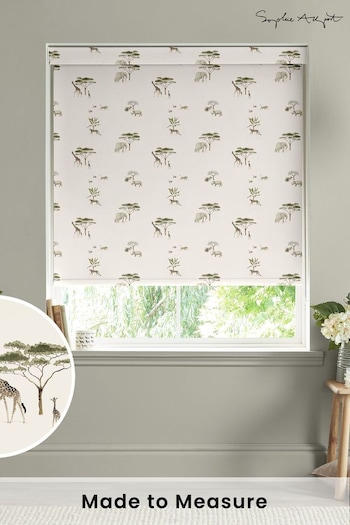 Sophie Allport Off White Wild Savannah Made to Measure Roller Blind (AM1209) | £58