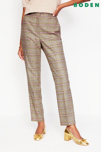 Boden Grey Petite Kew Wool Blend Trousers (AM1269) | £130