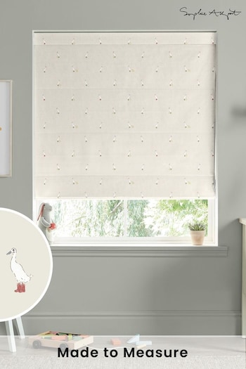 Sophie Allport Natural Running Ducks Made to Measure Roman Blind (AM1411) | £79