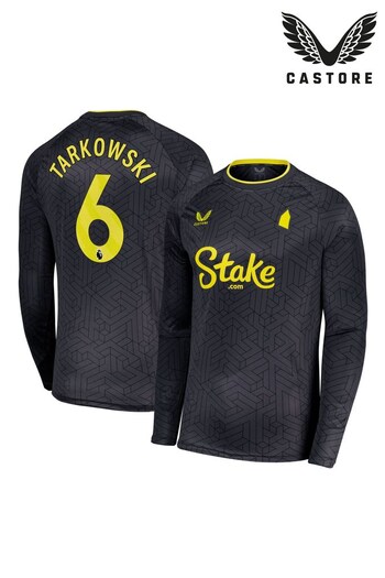 Castore Grey Everton Away Shirt 2024-25 Long Sleeve Tarkowski 6 Printing (AM1616) | £95