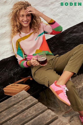 Boden Pink Lydia Cashmere Jumper (AM1745) | £150