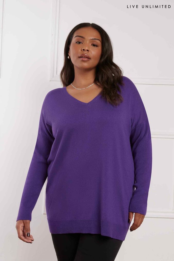 Buy Women s Purple Cashmere Knitwear Online Next UK