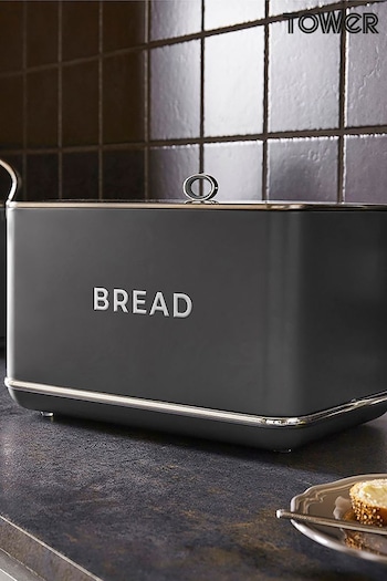 Tower Grey Renaissance Bread Bin (AM3319) | £45