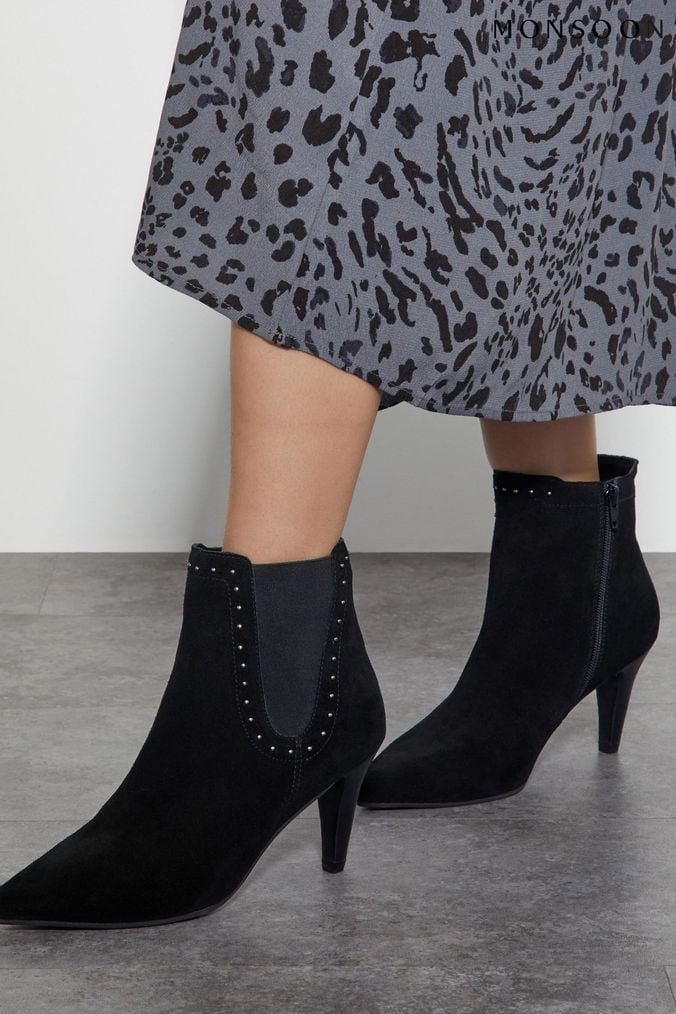 Monsoon navy boots clearance