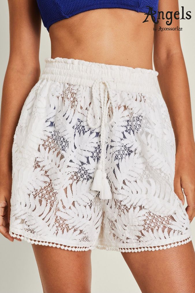 Lace shorts for women clearance