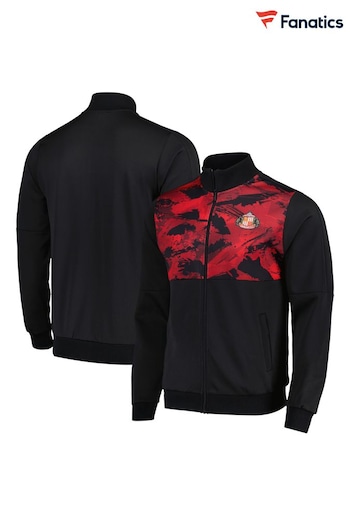 Fanatics Sunderland Camo Track Black Jacket (AM4297) | £45