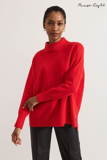 Phase Eight Red Alice Wool Cashmere Jumper (AM4337) | £119