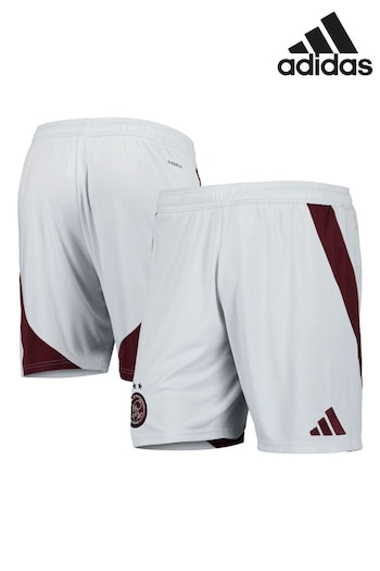 adidas aqua White Ajax Third Shorts 2024-25 (AM4373) | £38