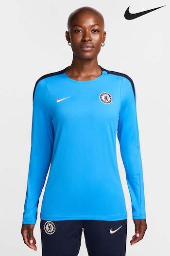 Nike Blue Womens Chelsea Strike Crew Top (AM4396) | £65