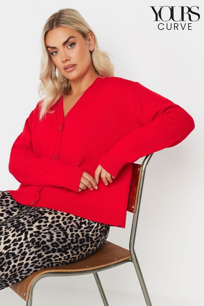 Women s Red Cardigans Red Longline Cable Cardigans Next UK