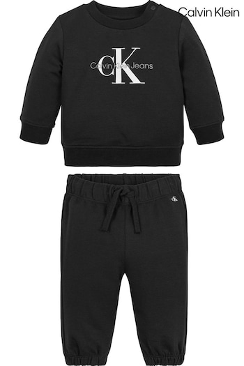 Calvin Klein Black Newborn Terry Tracksuit (AM5500) | £85