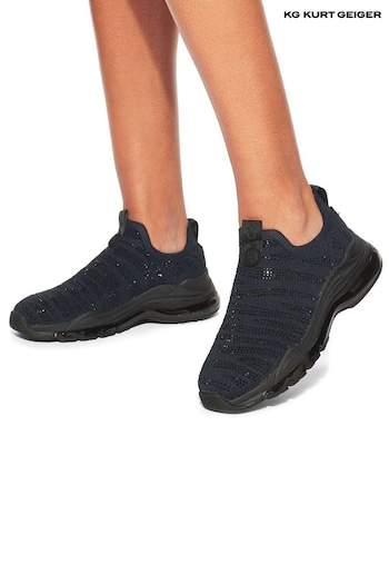 Kg Kurt Geiger Blue Legit Slip On Bling 2 Trainers (AM5784) | £89