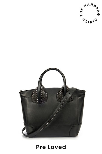 Christian Louboutin Eloise Black Hobo Leather Handbag (AM6235) | £1,095